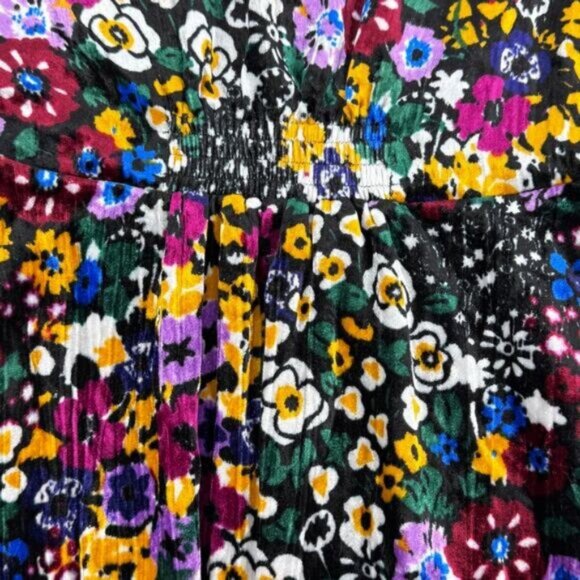 ANTHROPOLOGIE FRANCIE FLORAL MINI VELVET DRESS - Picture 9 of 11